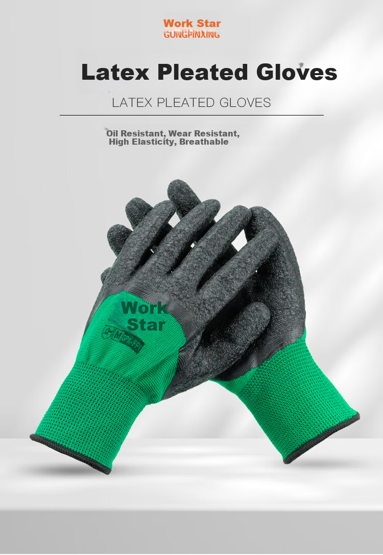 Gongpinxing Nitrile Work Gloves, Durable, Breathable, Odor-Resistant, Waterproof, Oil-Proof, for Construction And Auto Repair, Thick Rubber Gloves [12 Pairs], Blue And White Nitrile [Beijing Warehouse] 1