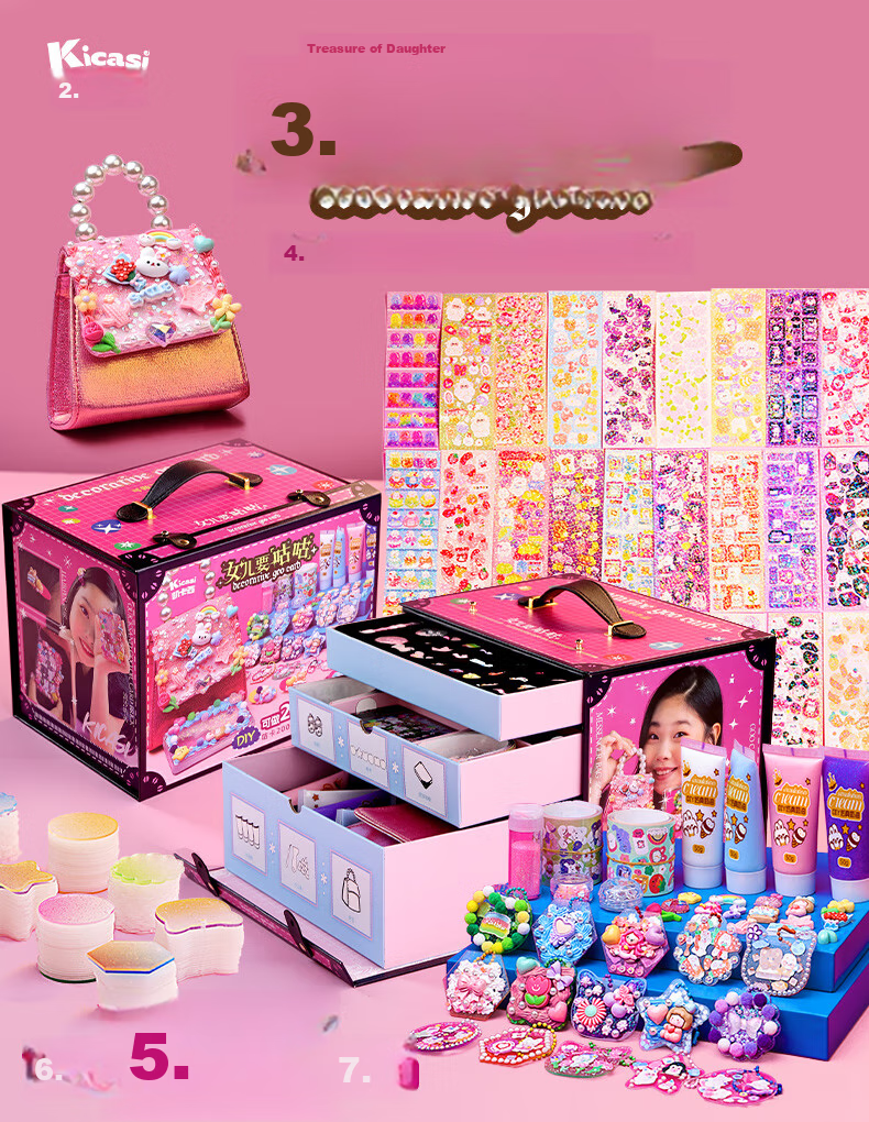 Kaikaxi Electric Pottery Machine, Children's DIY Handmade Toy, for Girls Aged 6-10, Birthday Gift 1