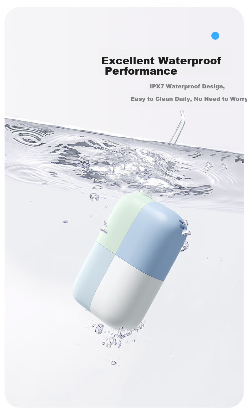 BAIR Portable Water Flosser, Orthodontic Professional Electric Dental Irrigator, Water Flosser Gift Box Set V6 Summer Rose 10