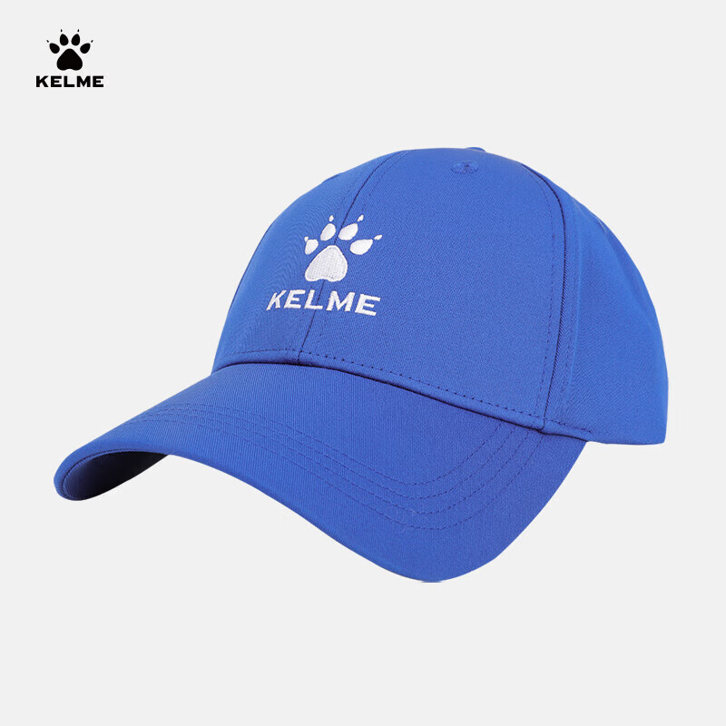 KELME Baseball Cap, Casual Sports Cap, Fashionable Baseball Cap for Men And Women, Blue And White, One Size Fits All