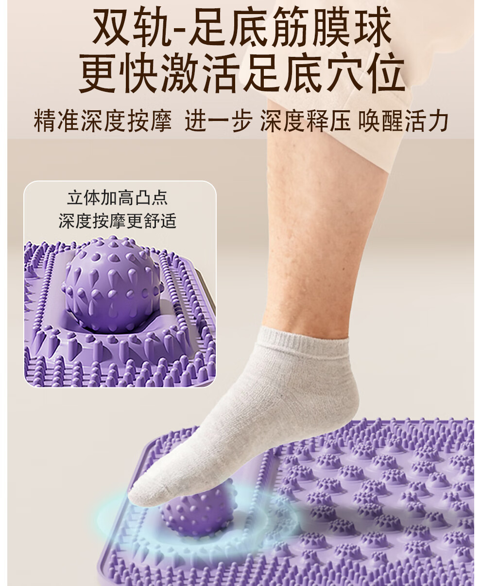 PROIRON Acupressure Foot Massage Mat Purple 6