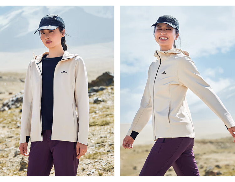 Toread Dolphin Women's Softshell Jacket Spring Autumn Outdoor Fleece Lined Warm Windproof Breathable Durable Hiking Hooded Coat 7