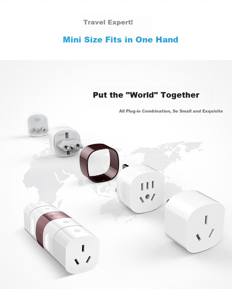 BULL Multi-Country Travel Adapter/Converter/Power Plug Adapter Suitable for over 200 Countries And Regions GN-L07 without Switch 5