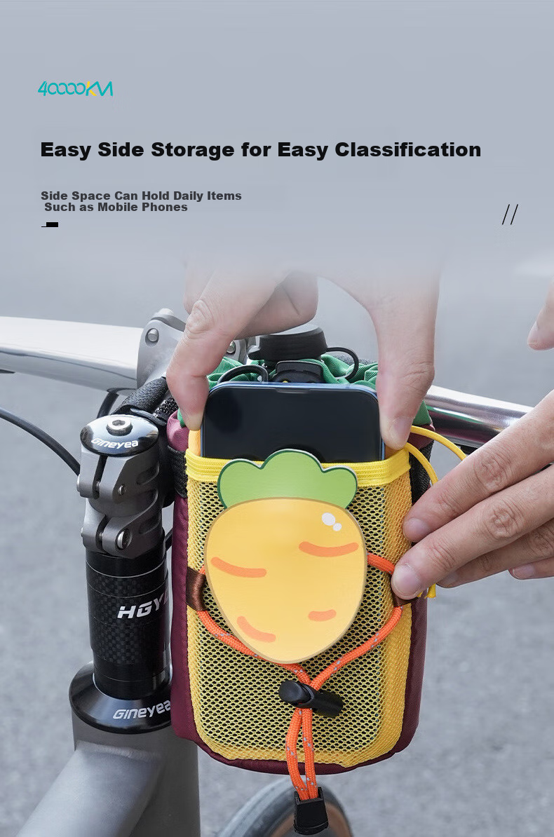 Siwangongli Bicycle Water Bottle Holder, Camping Handlebar Bag, Bike Handlebar Bag, Storage for Mountain Bike And Road Bike, Cycling Equipment 4