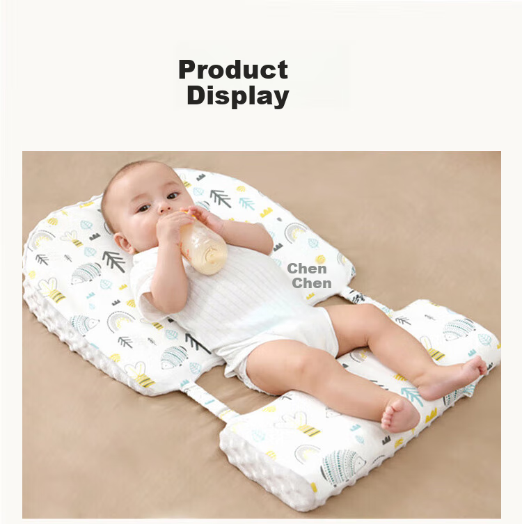 Aibaoshi Baby Inclined Pillow, Infant Anti-Reflux Aid, 0-6 Months Newborn Incline Pad Bear S707 19