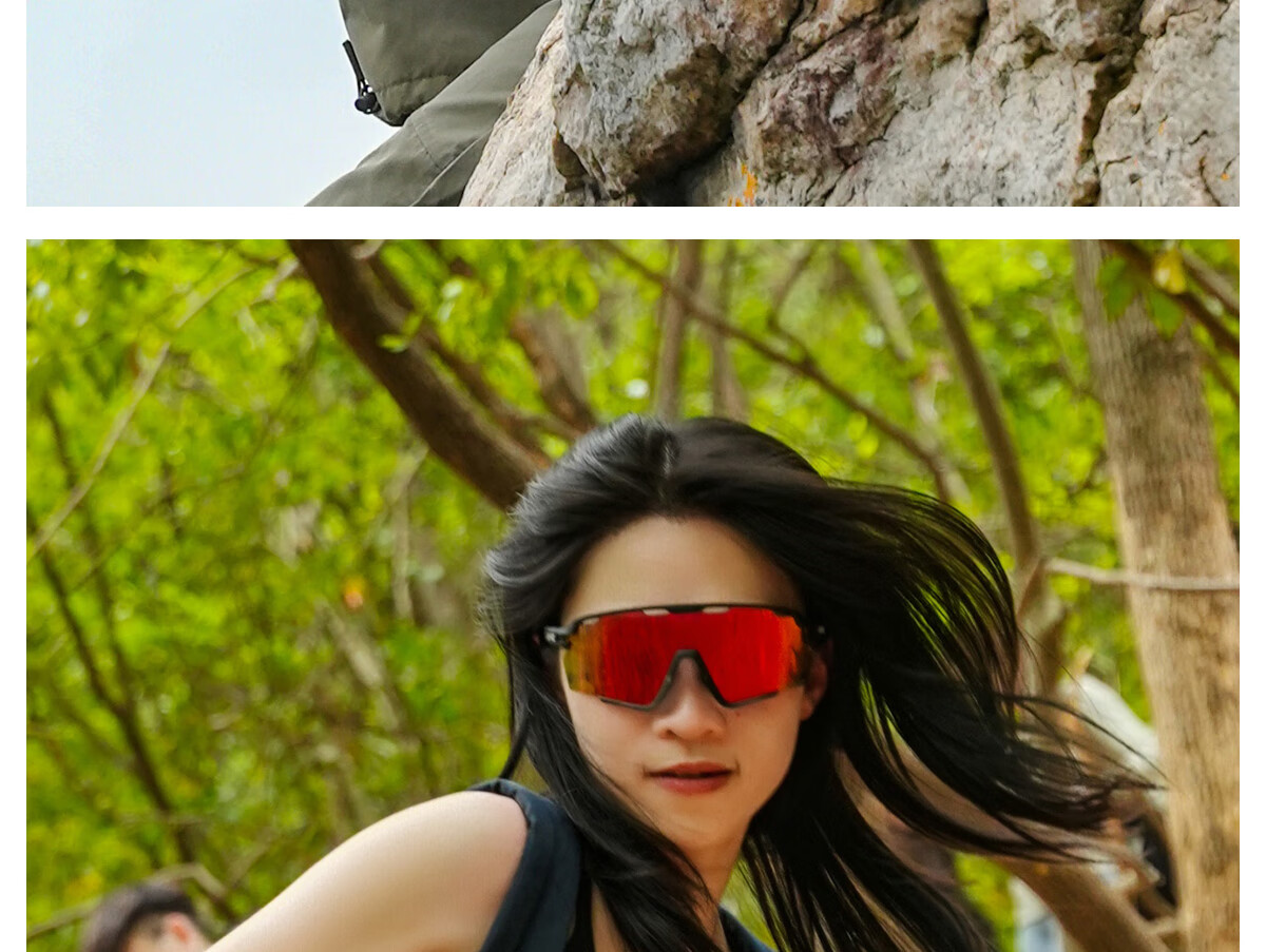 KAPVOE Colorful Hiking And Mountaineering Glasses, Snow-Climbing Polarized Windproof Sand-Proof UV Protection Goggles 25
