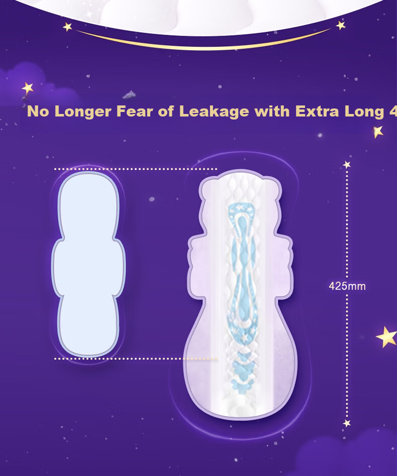 Hushubao Koala Huhu Extra Long Overnight Sanitary Pads, 425mm, 12 Pieces, Menstrual Pads Trial Pack, Sold by JD Official Flagship Store 6