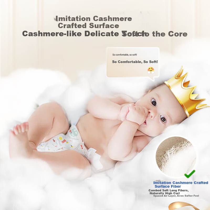 Aiweier Alvin [No Carbamide Ammonia Detected], UK Royal Breathable Ultra-Thin Diapers, NB Size, 24 Pieces, Dry And Comfortable Nappies