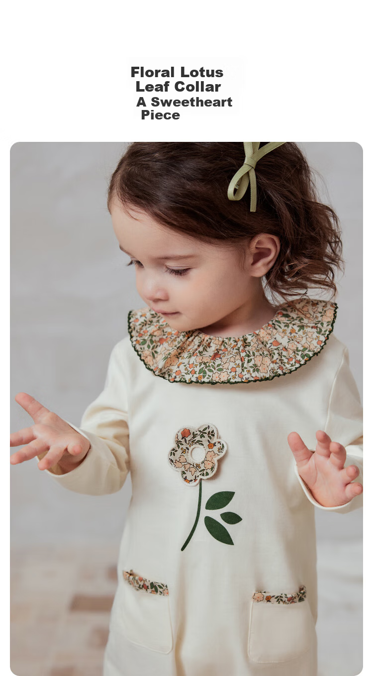 Babylove [Anxinrou] Baby Romper, Spring And Autumn Onesie, Cotton Bodysuit for Girls, Floral Fairy Tale Desig 3