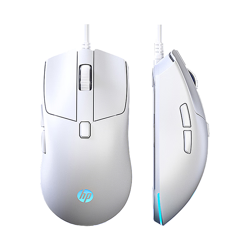 HP G160 Wired Gaming Mouse RGB 7200DPI Programmable Macro Mouse Silent Click for Valorant LOL Office Computer