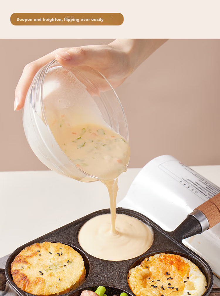 Baijie Sausage Grilling Pan, Home Use Starch Sausage Maker, for Grilling Rice Cakes, Lamb Skewers, Gluten, Sausages, Outdoor Grilling Plate 9