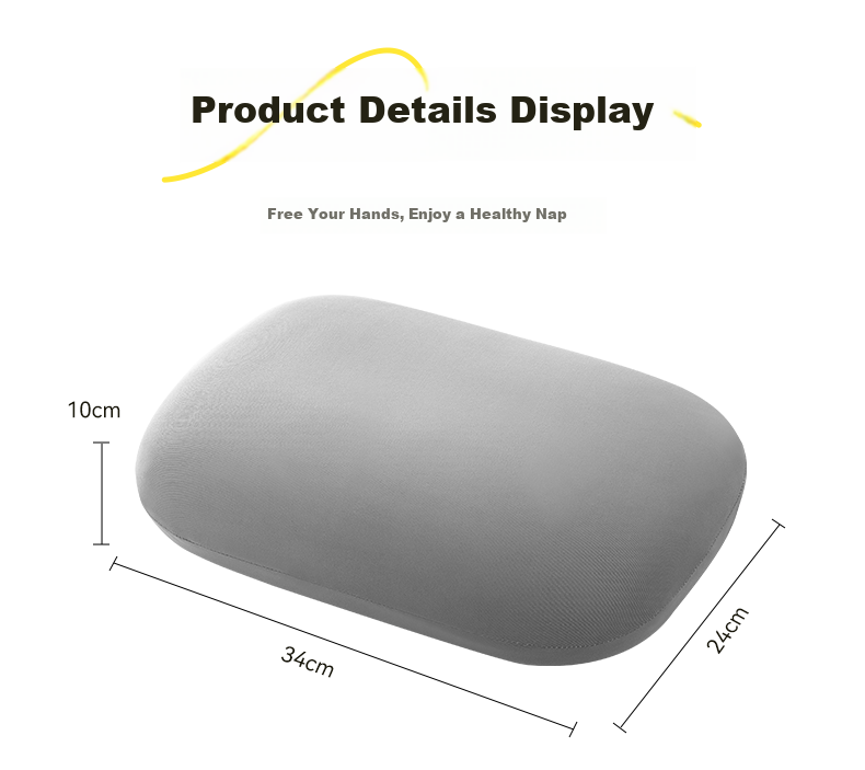WITGOER Nap Pillow, Small Cushion, Hug Pillow, Backrest, Waist Pad, Nap Aid, Sleeping Tool, for Office, Students, Car Travel, Portable 22