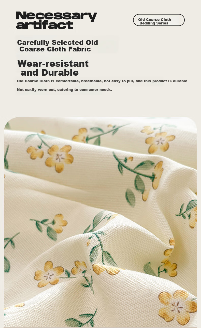 Wuyinliangpin Class A Pure Cotton Coarse Fabric Bed Sheet, Single Piece, Double Size Pure Cotton Thickened Bed Cover Quilted Bedspread, 230*245cm, If Feather 3