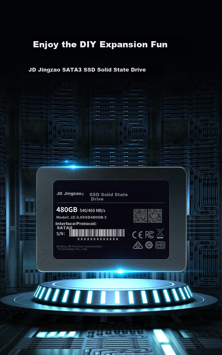 JD Original 3 Series 960GB SATA3.0 Interface SSD Solid State Drive for Desktop And Laptop Computer Upgrades And Expansio 1