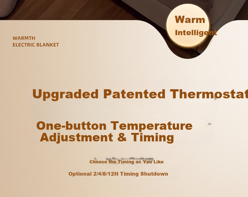 CHIGO [Dehumidifying And Mite-Removing] Graphene Double-Sided Dual Temperature Control Waterproof 3C Certified Electric Heating Blanket Mattress Pad 1.5x1.8m 18