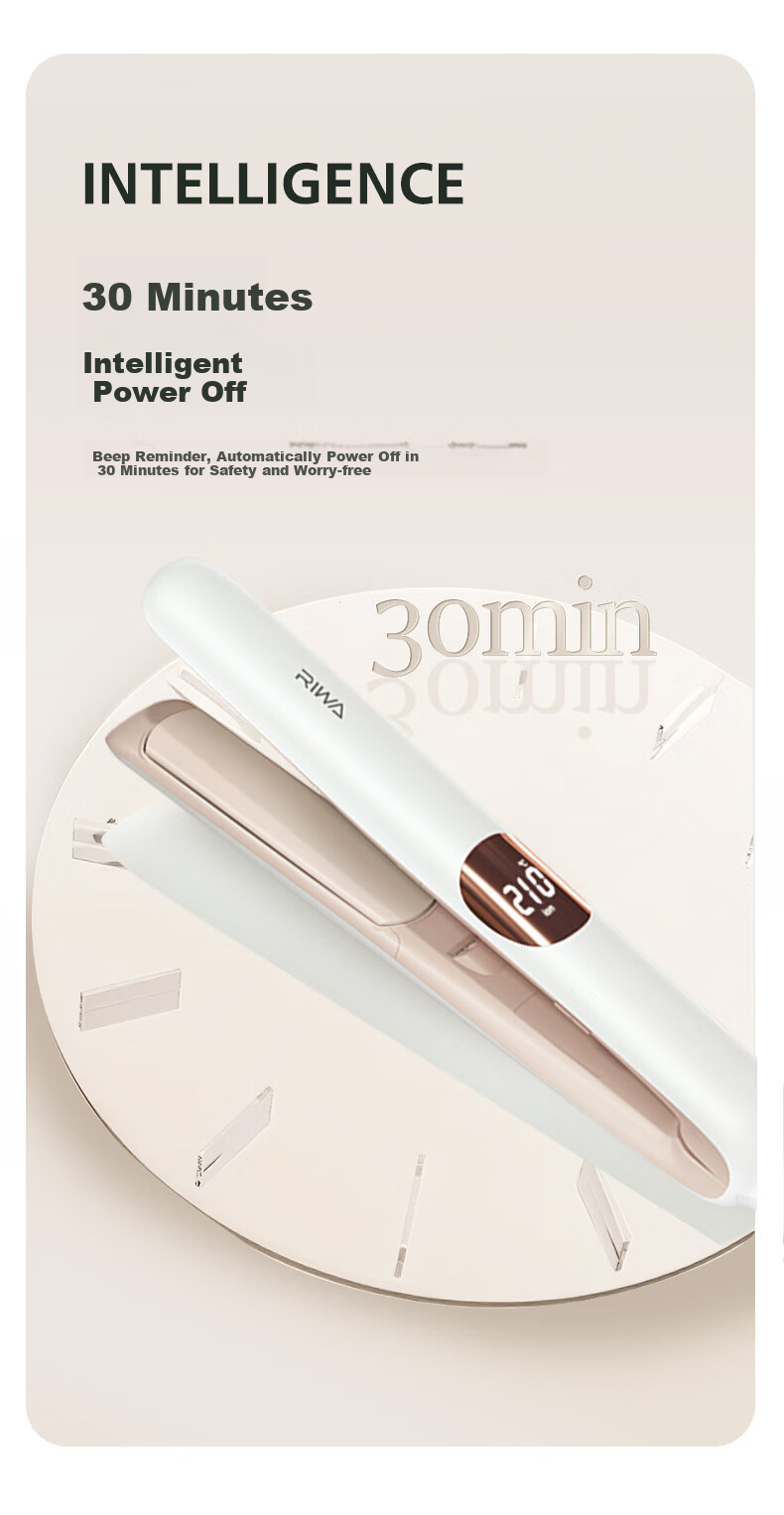 RIWA Straightening Iron, Negative Ion Hair Straightener, Curling Iron, Dual-Use for Straightening And Curling, Bangs, Birthday Gift for Girlfriend, RB-8351 9