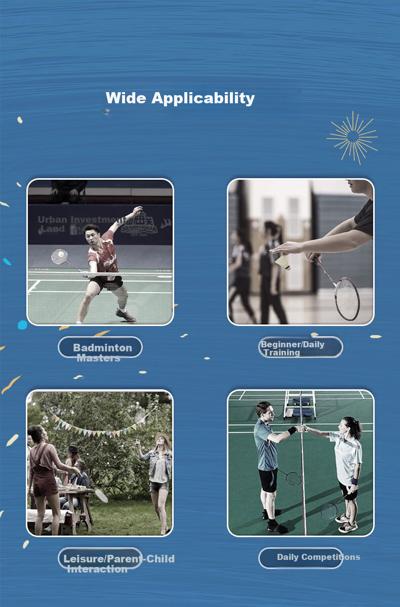 KUMPOO Professional Durable Flying Stable Competition Training Xunfeng Galaxy No. 4 Badminton Shuttlecocks, One Tube of 12 (77 Speed) 11
