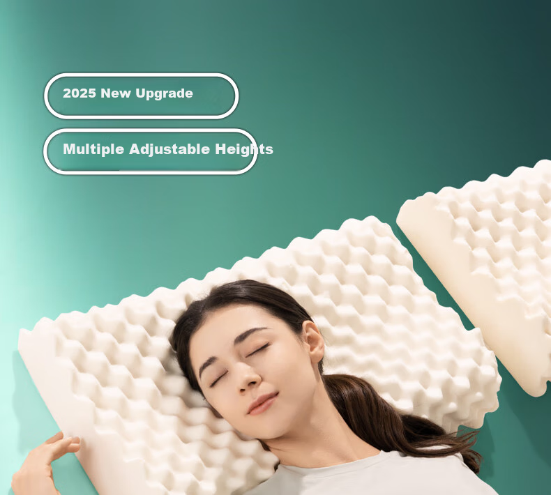 JaCe Thai Imported Latex Pillow, Bread-Shaped Cervical Pillow, 96% Natural Latex Content 2