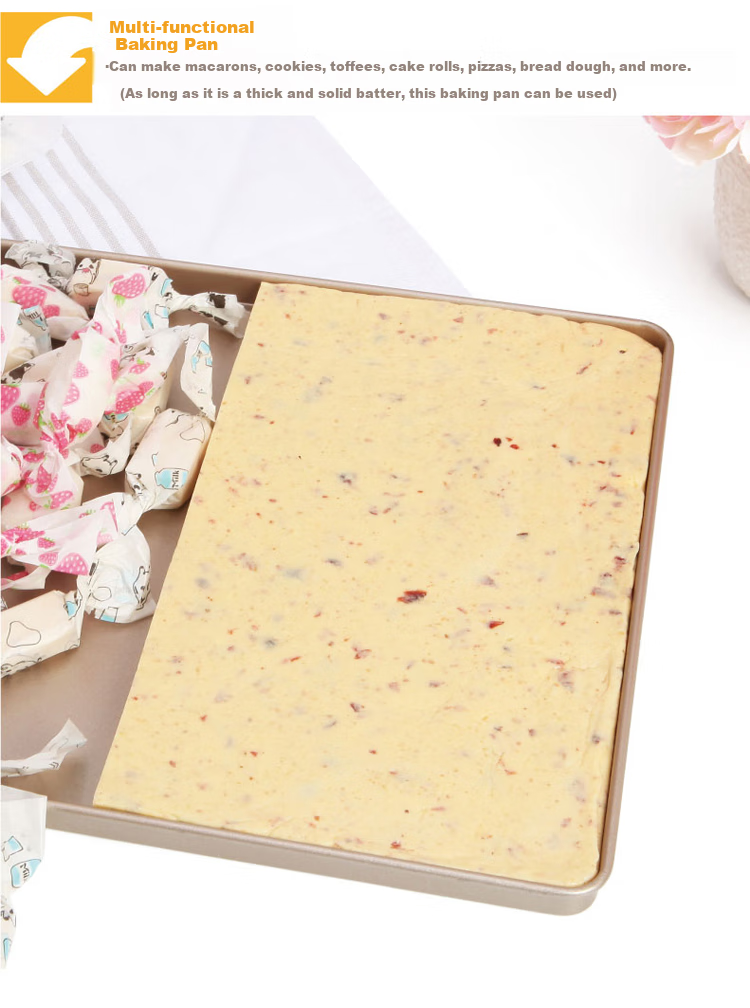 Xuechu 12-Inch Nougat Baking Tray, Rectangular Cake Pan for Mooncakes, Bread, Cookies, Shortbread, Egg Yolk Pastry, And Egg Tarts Mold 5