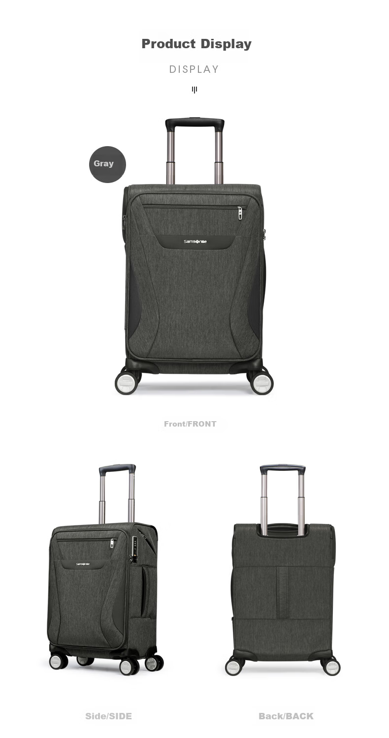 Xinxiuli Luggage, 25-Inch Suitcase, Stylish And Portable Travel Case, TR7 Black Check-In Suitcase with Combination Lock 8