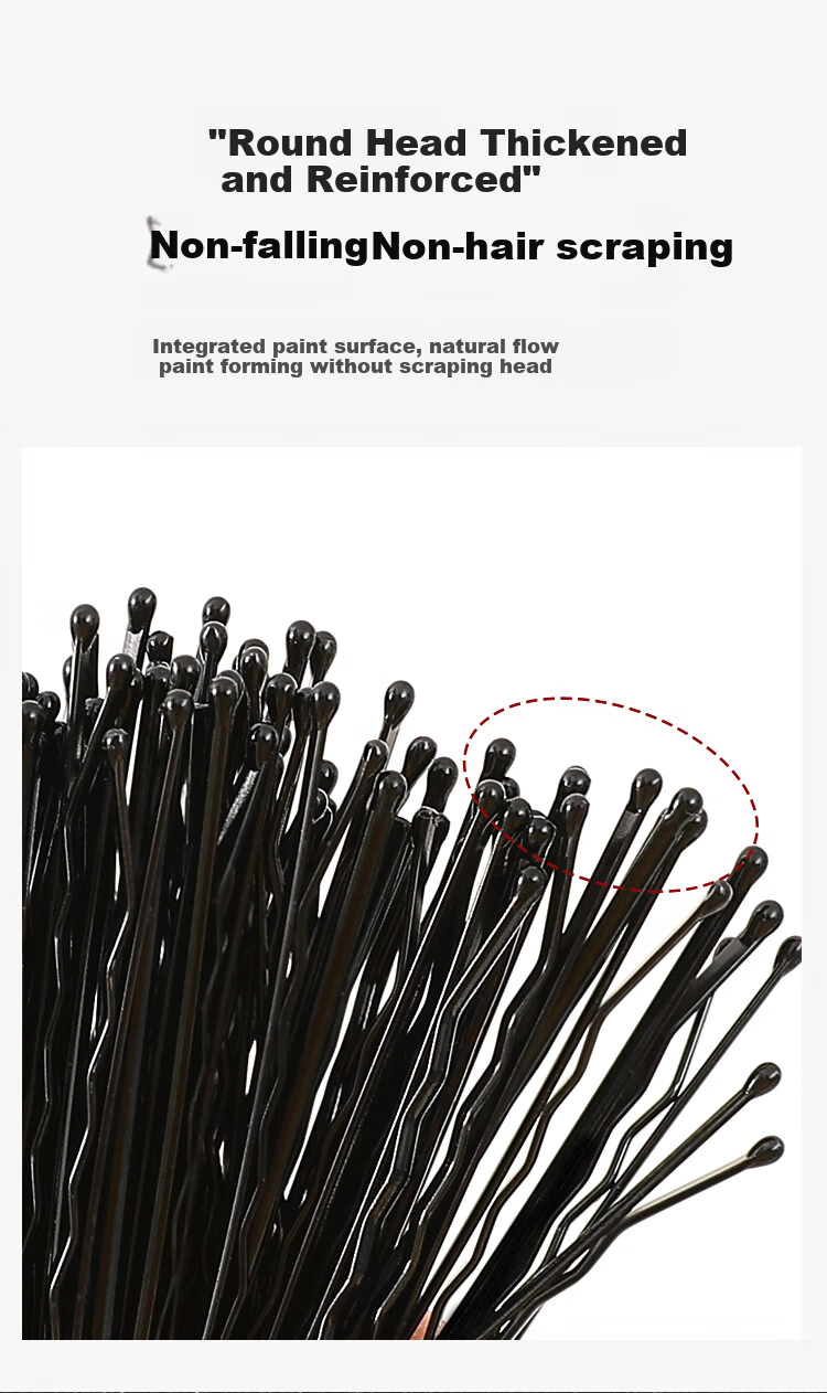Meifuyu Black Hair Clips (15 Pieces), Straight Barrettes, Side Bangs Clips for Back of Head, MF0620 4