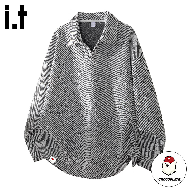 :CHOCOOLATE IT Men's Pullover Hoodie Spring Autumn New Trendy Brand Sweatshirt Jacket Men White L