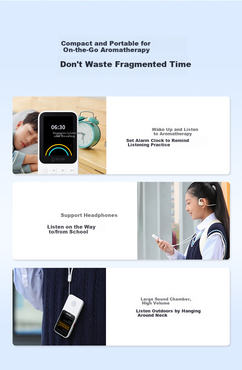 Aerfadan AI Tingshu Bao D1, Middle And High School Standard English Listening Portable Player, Ear Training Repeater, Synchronized New Textbook English Listening Device, Ear Training And Habituation Machine 15