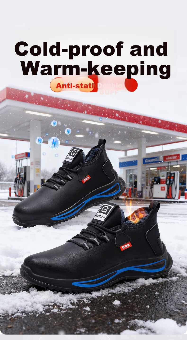 Weierdun Gas Station Anti-Static Shoes for Men And Women, Summer Breathable Lightweight Comfortable Sinopec Safety Work Shoes 1125A Size 44 1