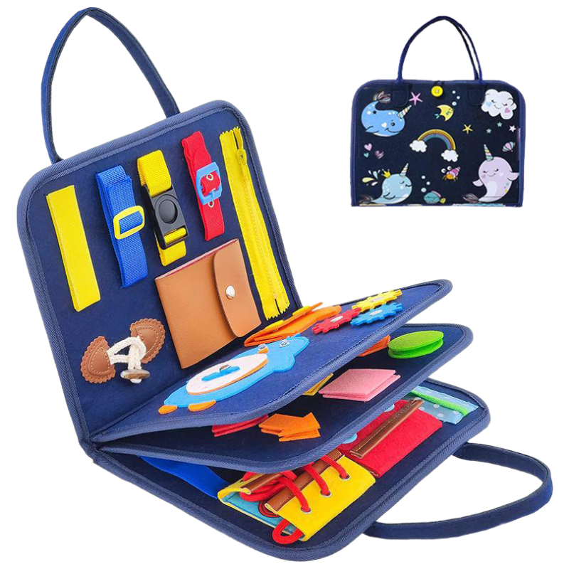Shangmei Beibei Baby Cloth Book Busy Book Quiet Book Handmade DIY Tearable Montessori Early Education Toy New Year Gift