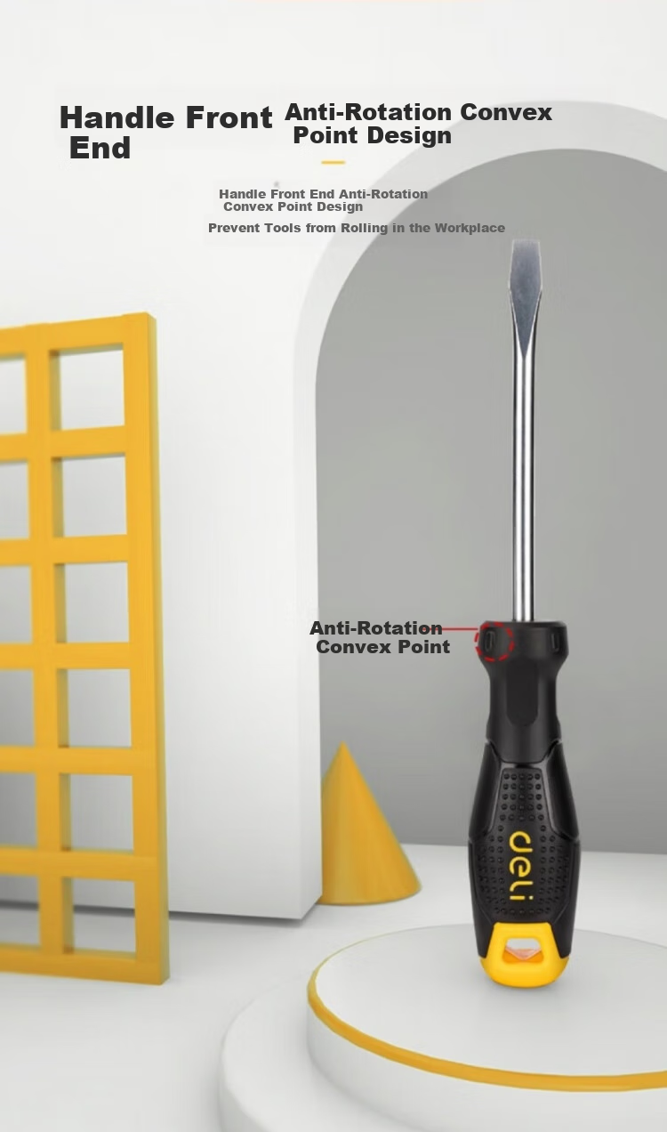 DELIGONGJU Plastic Handle Flat Screwdriver 6x200mm DL6262001 (New And Old Versions Shipped Randomly) 8