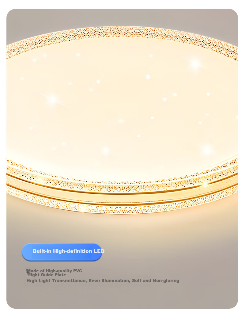 MICOE LED Ceiling Light Luxury Eye-Care Light Source for Living Room Bedroom Dining Room 26