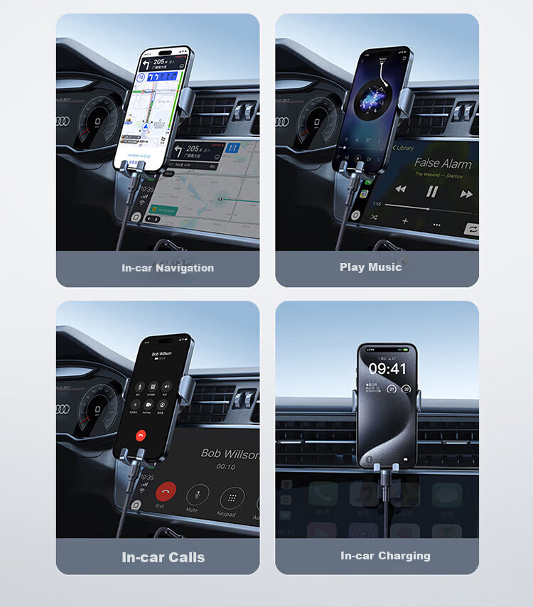 BASEUS Apple 18 Charging Cable, Type-C Data Cable, USB-C Car CarPlay Transfer Fast Charging Cable, Suitable for IPhone 17/16/15 Pro Max Phones, 0.5 Meters 3