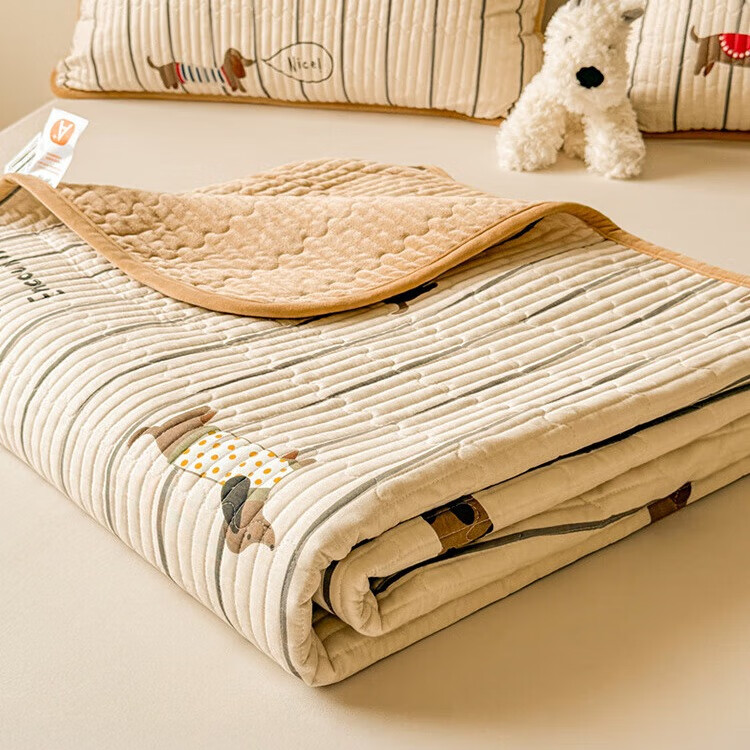Hodo Pure Cotton Milk Velvet Winter Fleece Bed Sheet Double-Sided Cotton and Fleece Dormitory Single Quilt Cover 1.8x2m