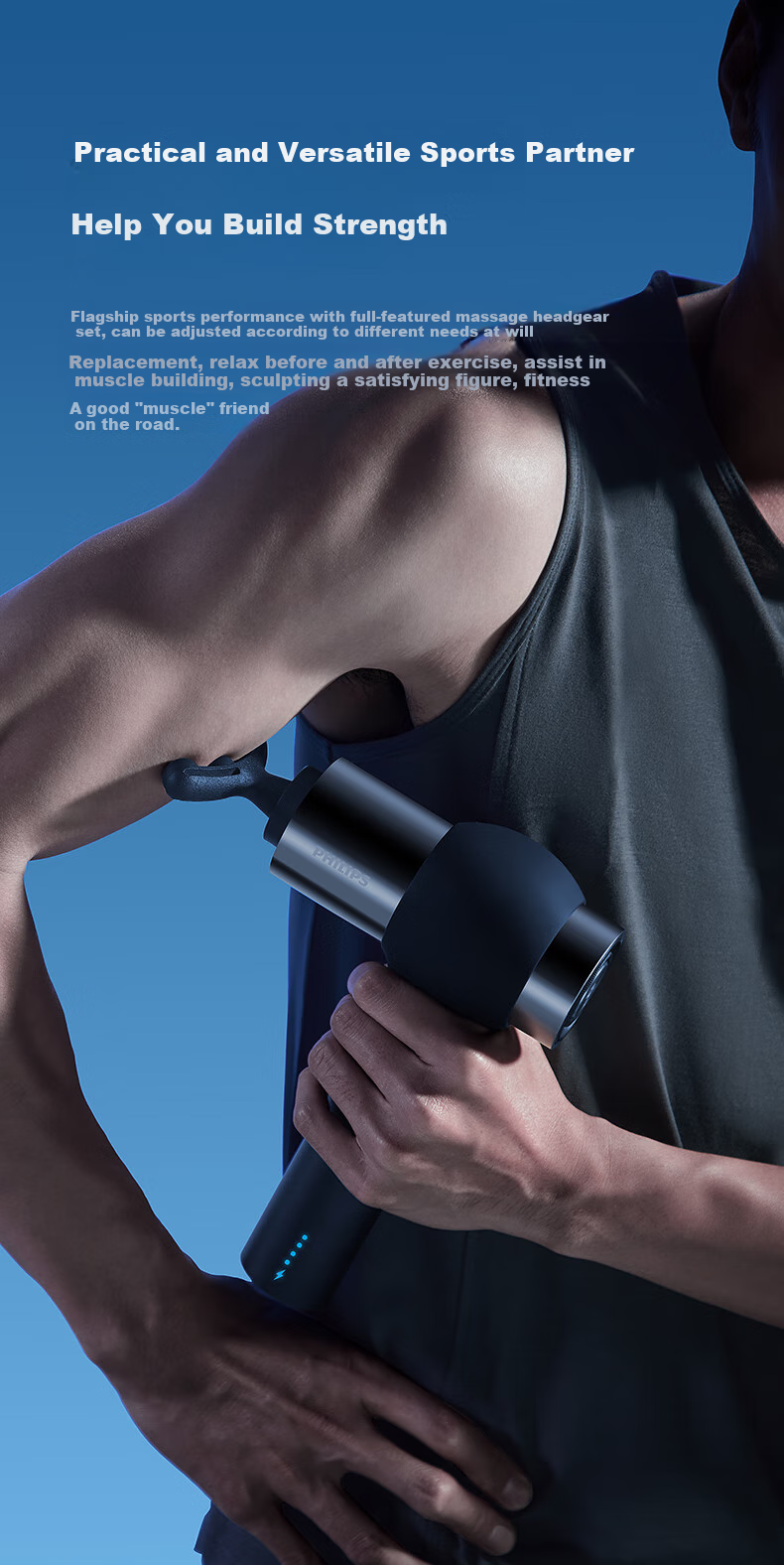 Feilipu 5201G Dajingangjinmu Gun, Muscle Relaxation Massager, Professional Athlete Neck Massage Gun, Fitness Electric Device, Holiday And Birthday Gift for Boyfriend Girlfriend, New Year Present 3