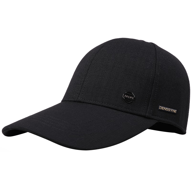 Denssyne Extended Brim Hat for Men, Summer Hard Top Face-Slimming Baseball Cap, High-End Fashionable Thin Sun Protection Visor Cap for All Seasons