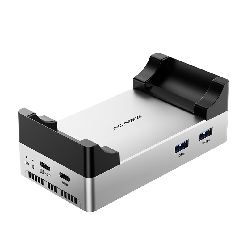 Akashis Macmini M4 Expansion Dock Hard Drive Enclosure 40Gbps HDMI Display 8TB Expansion Compatible with M4/M4Pro Host Thunderbolt 4/5 Interface M003Pro