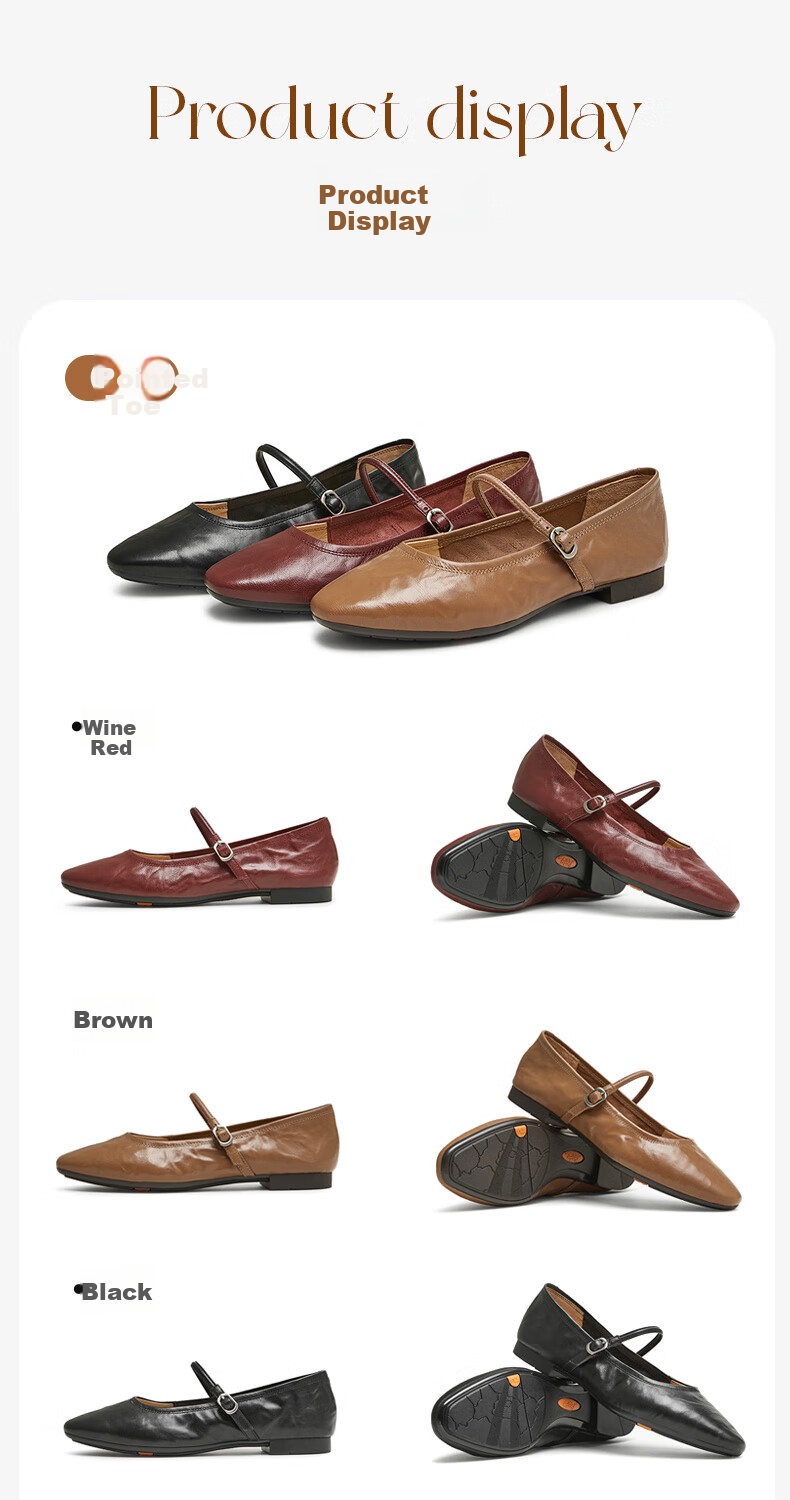 Bata Mary Jane Women's Shoes, Spring And Autumn New Style, Shallow Mouth Retro Elegant Flats 10