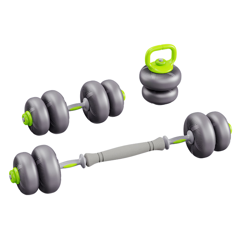 JD Jingzao Multifunctional Soft Rubber Dumbbell Set 20KG Adjustable Coated Kettlebell Barbell Solid Iron Sand Fitness Equipment