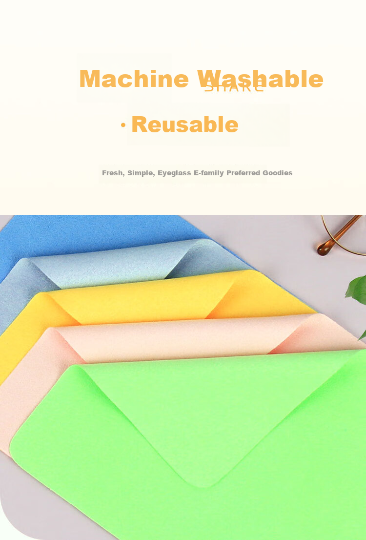 Yameijia Professional Lens Cleaning Cloth, No Damage to Lenses, for Phone Camera And Computer Screen, Soft Microfiber Cleaning Cloth, 5-Pack 4
