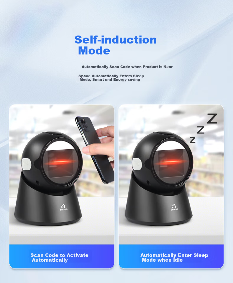 Chiteng Barcode Scanner, QR Code And Barcode Scanner Box, Restaurant Supermarket Convenience Store Retail Payment Device, Pharmaceutical Traceability Medical Insurance Payment Scanning Platform T23 6