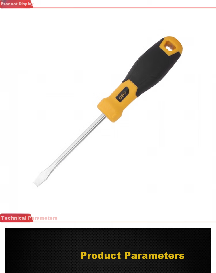 DELIGONGJU Deli Straight Screwdriver 6X100mm DL6361001 1