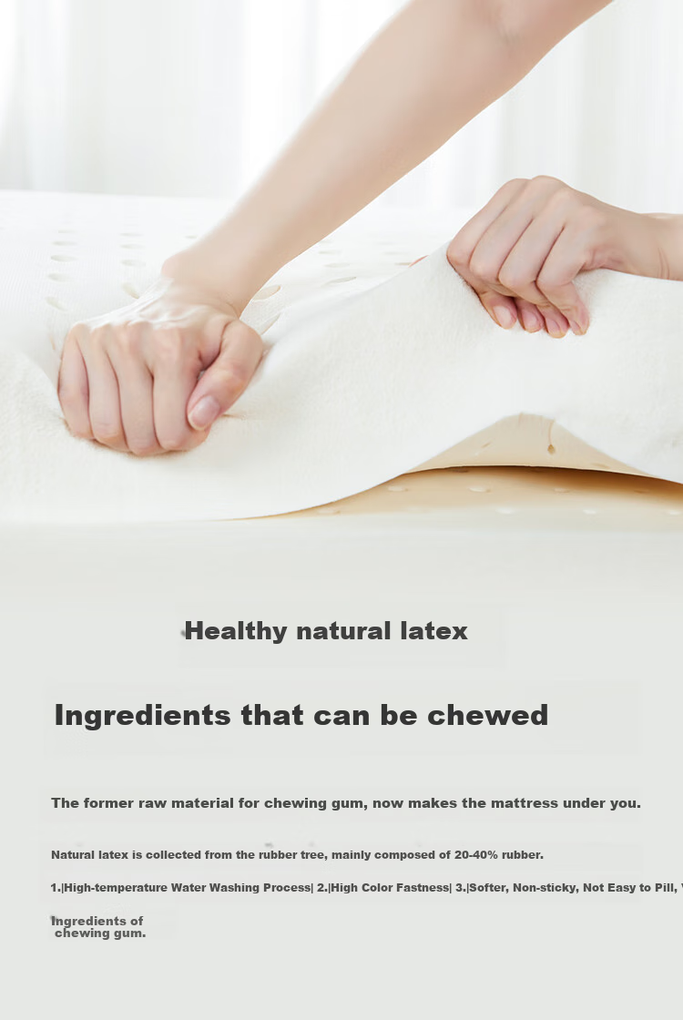 Jinxiangshu Latex Mattress, Imported from Thailand, Natural Latex, Home And Student Use, 1.5*2 Meters, Medium Firmness 12