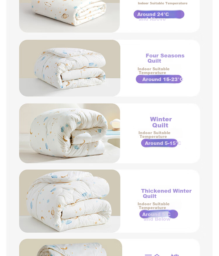 Luolaikids Quilt, Infant Class A Antibacterial Soybean Thickened Warm Winter Comforter, Kindergarten Blanket 150*215 4