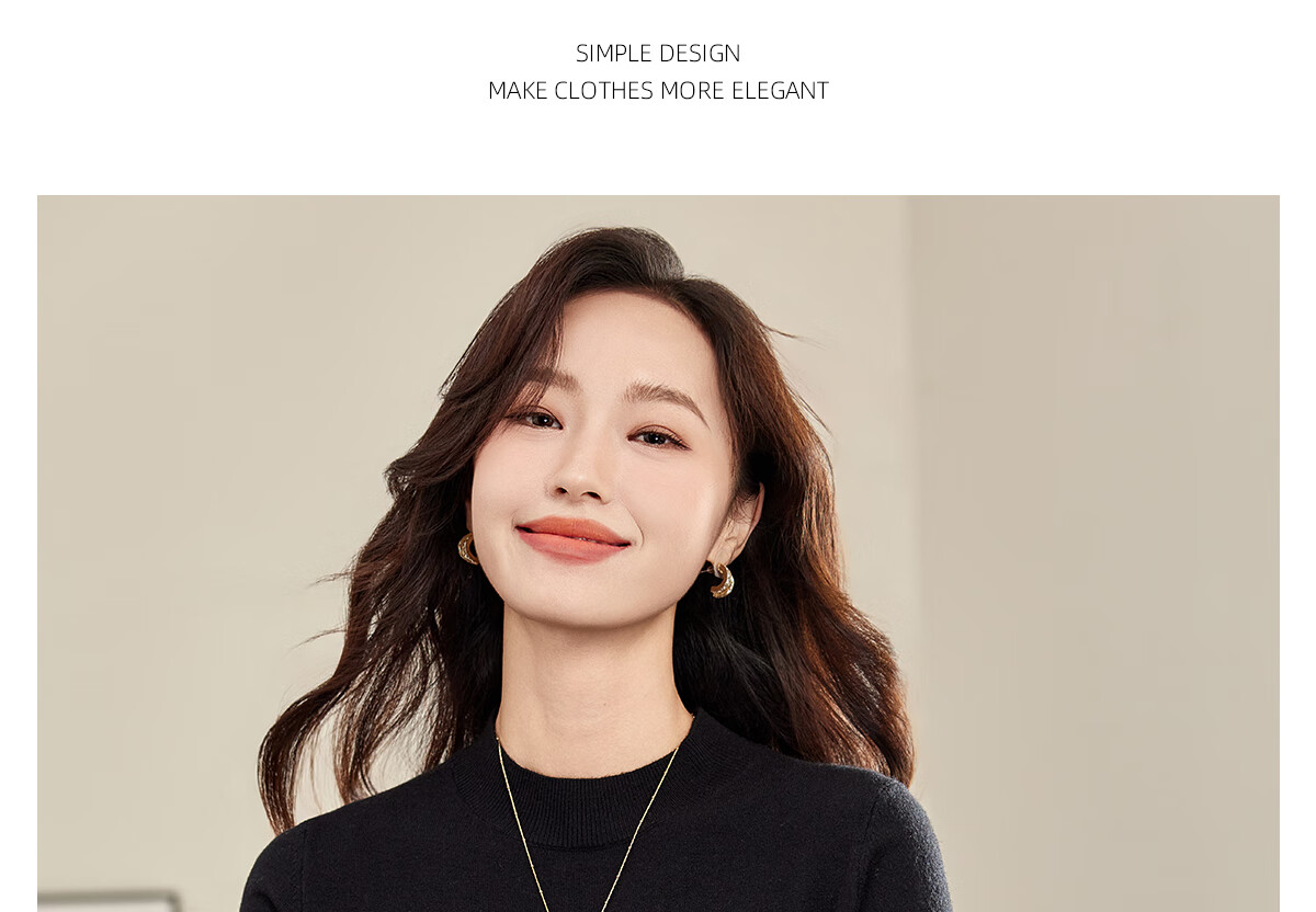 Pincai Women's Knit Sweater Half Turtleneck Autumn Winter Solid Color Base Layer Knit Top PW17ZS952 6
