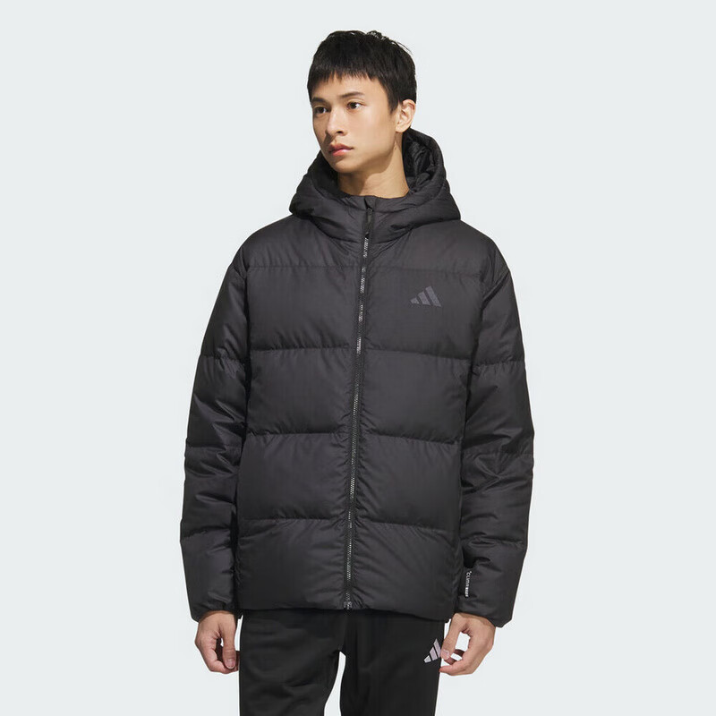Adidas Men's Sports Style BASIC DOWN JKT Short Down Jacket KC2478 Black S 1