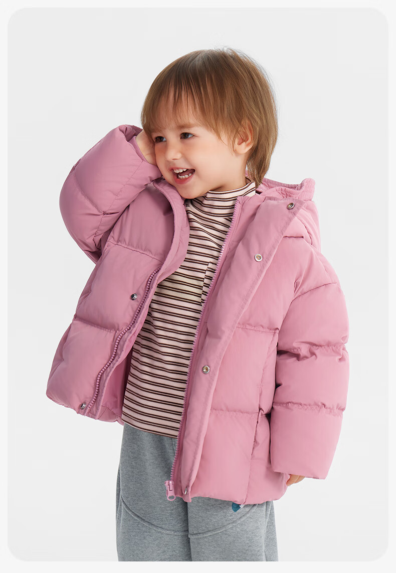 Ciciibear Baby Down Jacket Unisex Kids Winter Thickened Extreme Cold Warm Puffer Coat with Three-Proof Technology 6