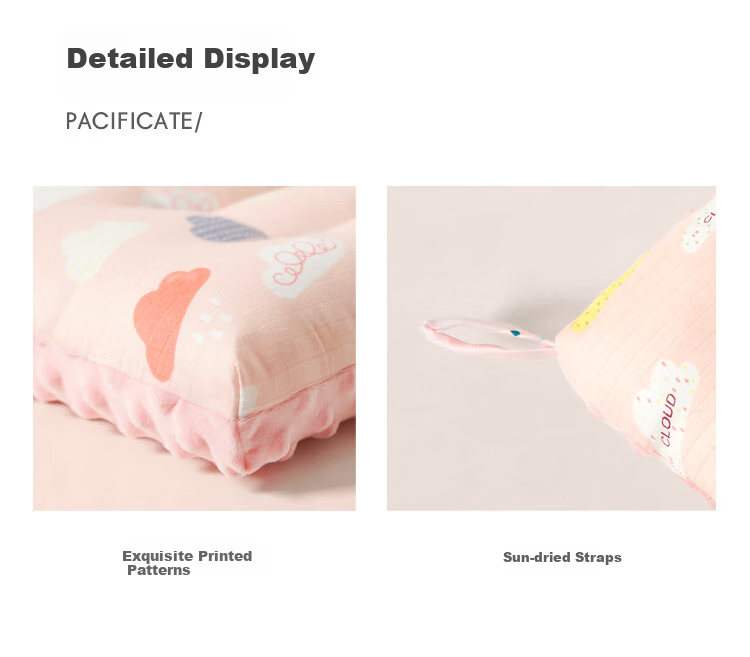 Dohia Pillow, Class A Pure Cotton Double-Layer Yarn Children's Comfort Bean Pillow, Washable Pillow Core, Single Piece 50*30cm 15