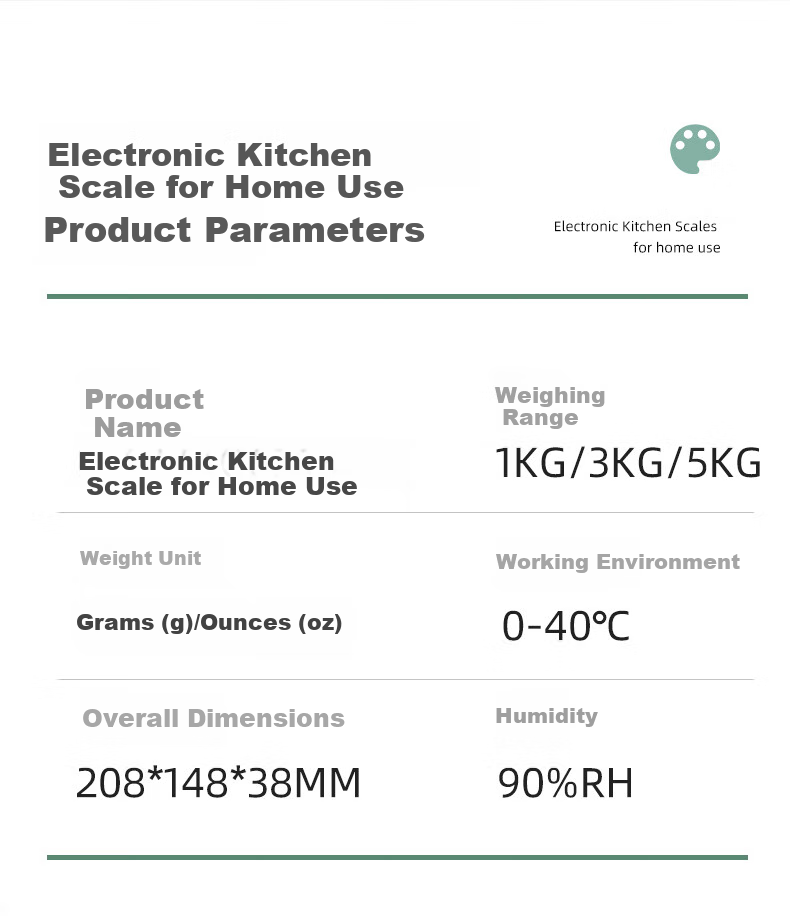 Yingheng Home Electronic Scale Kitchen Scale Precise Baking Scale Food Small Tea Electronic Scale Weighing Ingredient Small Scale 13