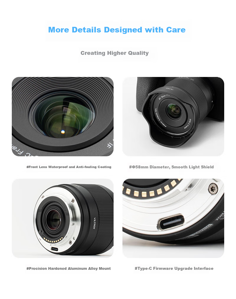 VILTROX AF 15mm F1.7 E Sony Large Aperture Auto Focus Wide-Angle Prime Lens for A6400, FX30, A6700, ZV-E10II Mirrorless Cameras 8
