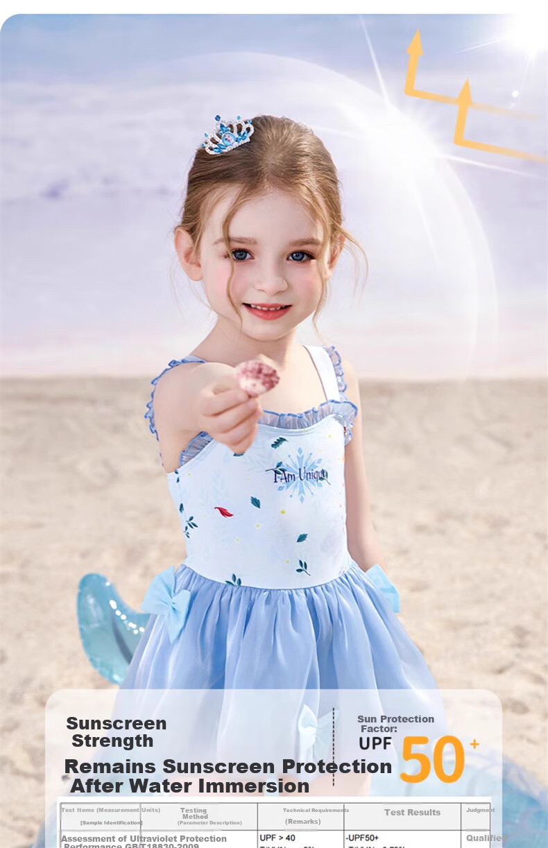 Dishini Girls' One-Piece Swimsuit for Children, Toddlers And Young Kids Aged 3-6 Swimming Costume D35042 Lavender Purple 110 4